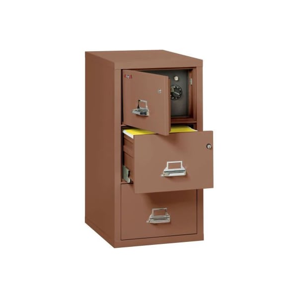 Fire King Fireking Fireproof 3 Drawer Vertical Safe-In-File Legal 20-13/16"Wx31-9/16"Dx40-1/4"H Tan 3-2131-CTNSF - main
